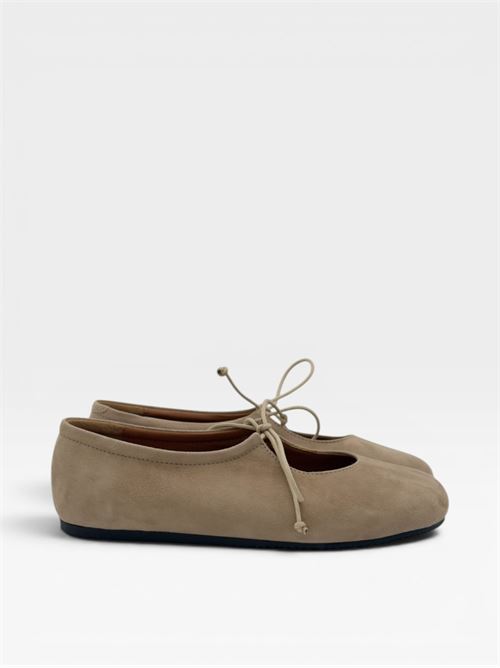 Ballerine in suede con laccetto da donna IL LACCIO | 5340SUEDEMANDORLA